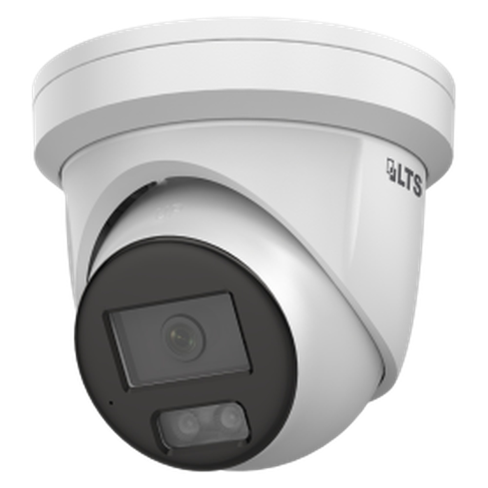 LTS 16 MP VCA 3.0 Red & Blue Strobe Light and Audible Warning Fixed Turret Network Camera